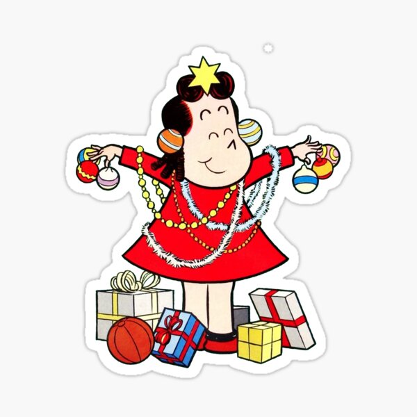 "the little lulu christmas lights" Sticker by GSunrise Redbubble