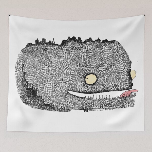 Item preview, Scribbly Monster designed and sold by Grisel Illustrations.
