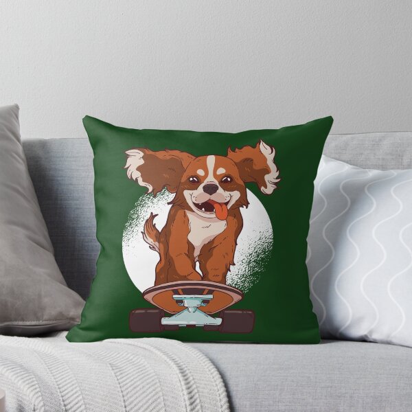 Item preview, skating dog, skateboard, cavalier designed and sold by DerSenat.