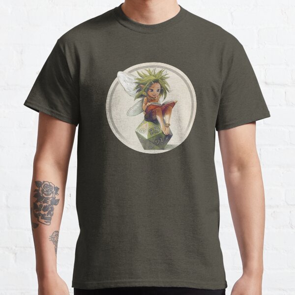 RPG fairy on her d20 dice Classic T-Shirt