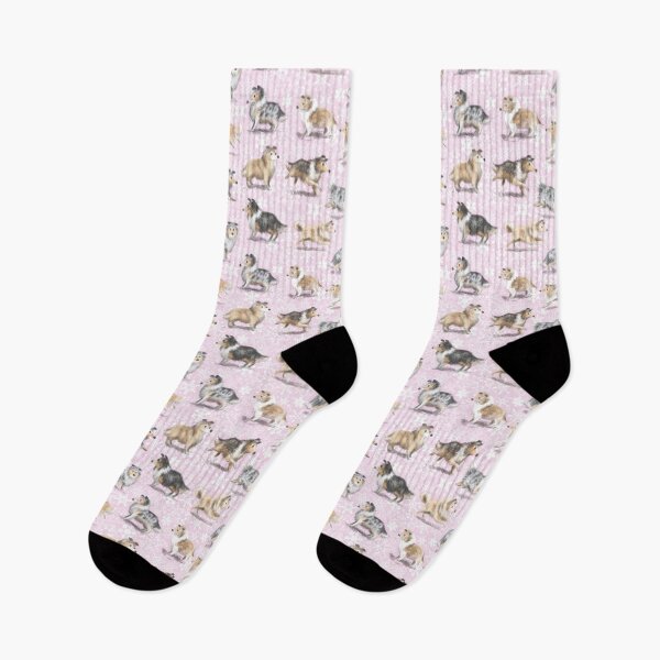 Item preview, The Christmas Rough Collie (Pink) designed and sold by Elspeth Rose Design.