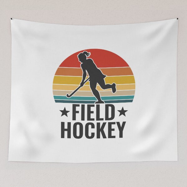 Item preview, Field Hockey Womens Retro Vintage designed and sold by kudostees.