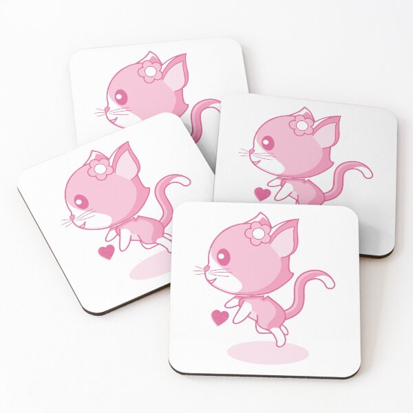 Item preview, Cute pink cat designed and sold by hitpointer.