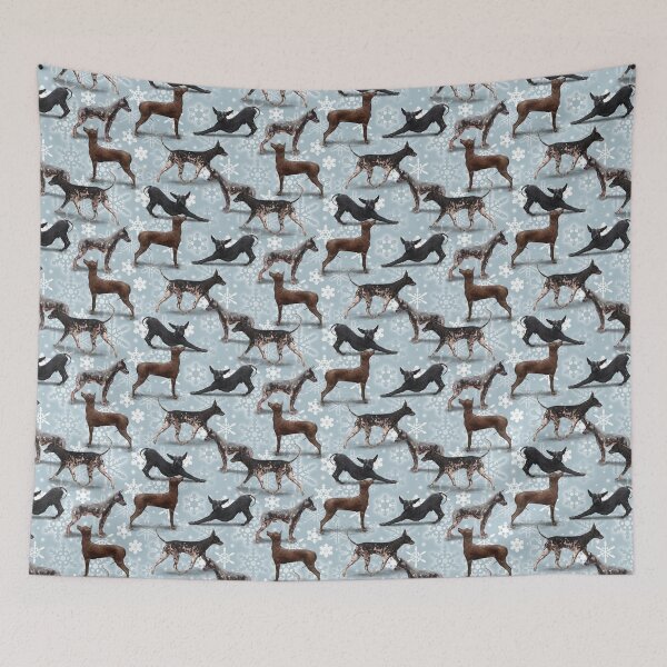 Item preview, The Christmas Peruvian Hairless Dog designed and sold by Elspeth Rose Design.