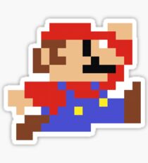 Pegatina 8 bits Mario Nintendo Jumping
