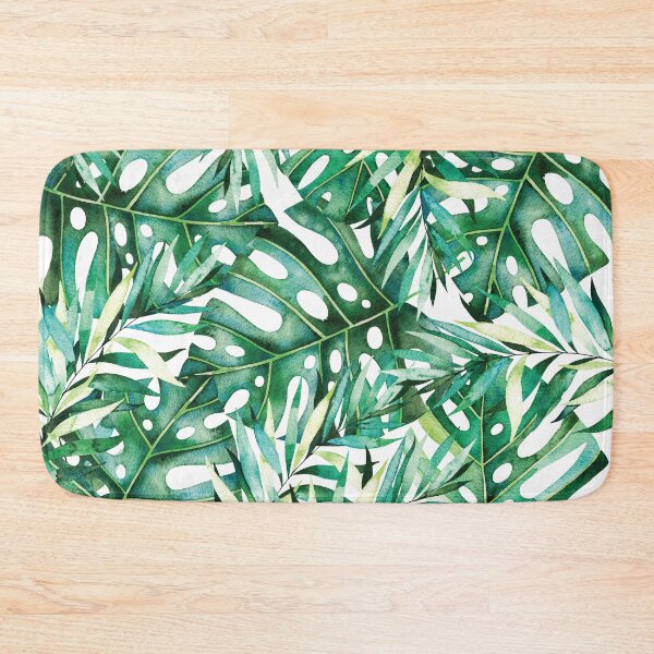 Item preview, Green Tropical Leaves Pattern designed and sold by Primroaddesigns.
