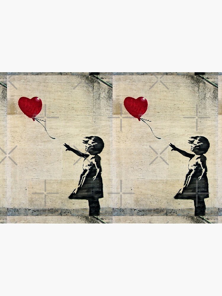 Artwork view, Banksy's Girl with a Red Balloon III designed and sold by Ludwig Wagner
