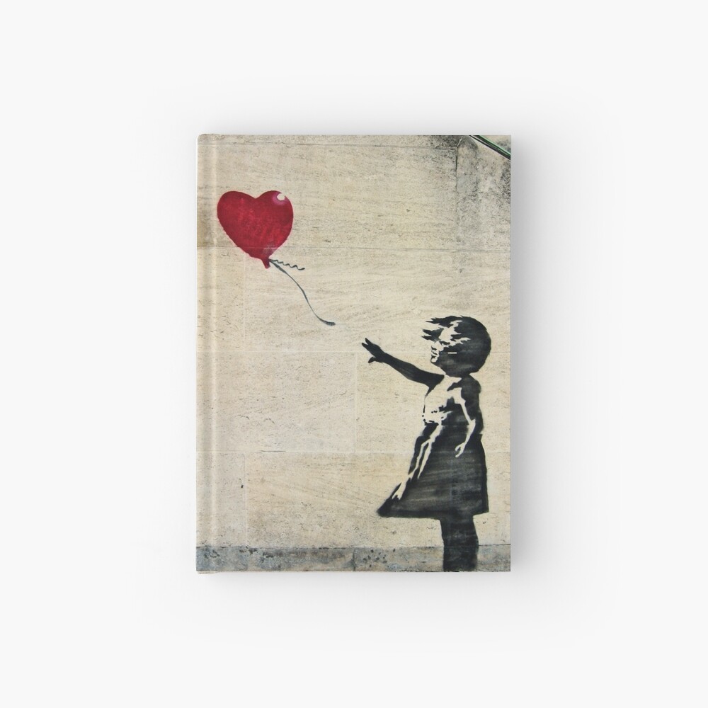 Banksy's Girl with a Red Balloon III Hardcover Journal