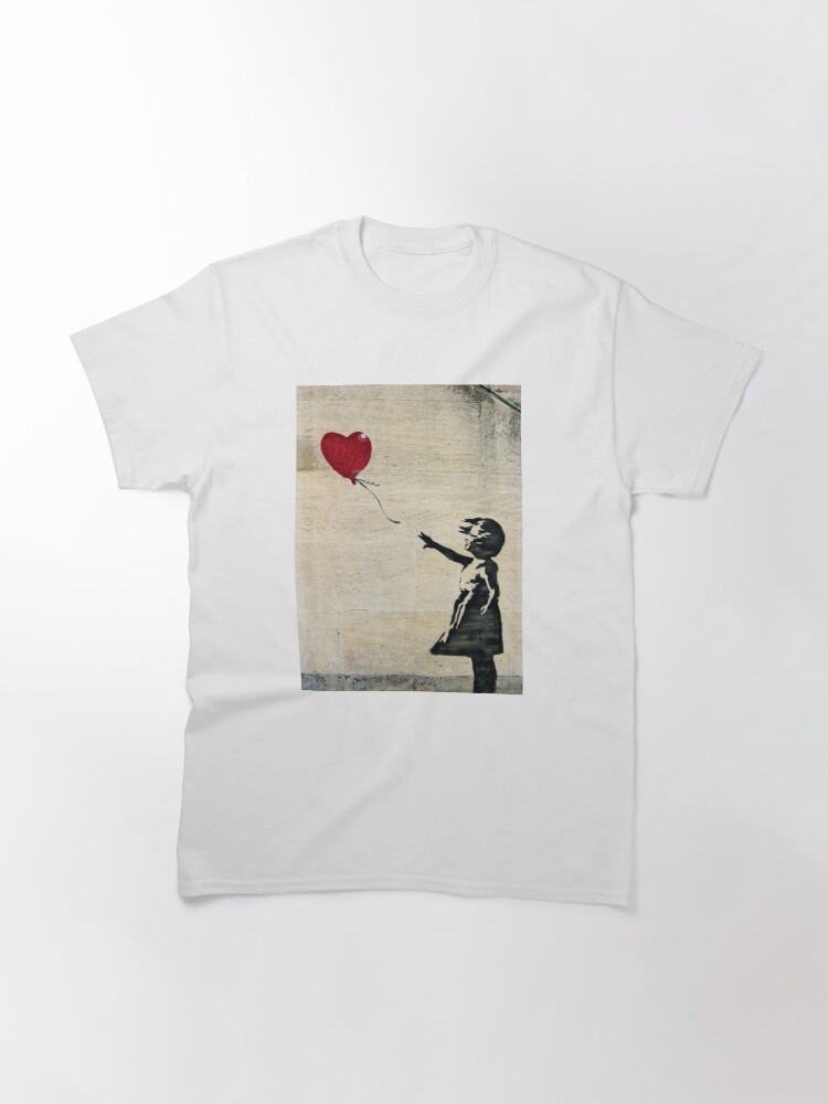 Alternate view of Banksy's Girl with a Red Balloon III Classic T-Shirt