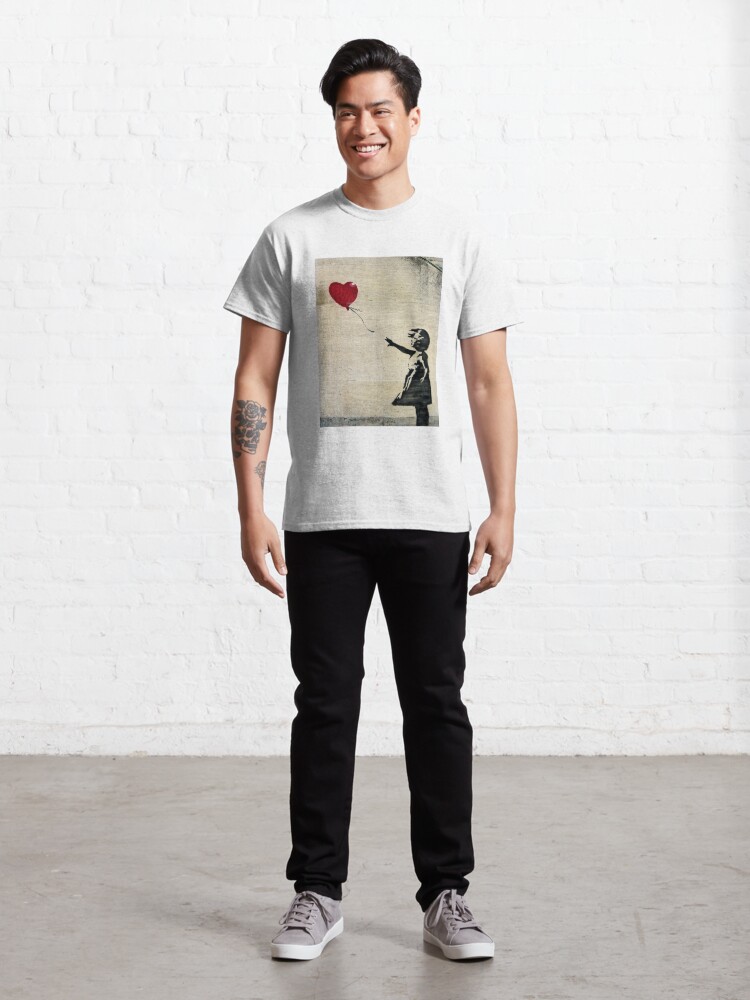 Alternate view of Banksy's Girl with a Red Balloon III Classic T-Shirt