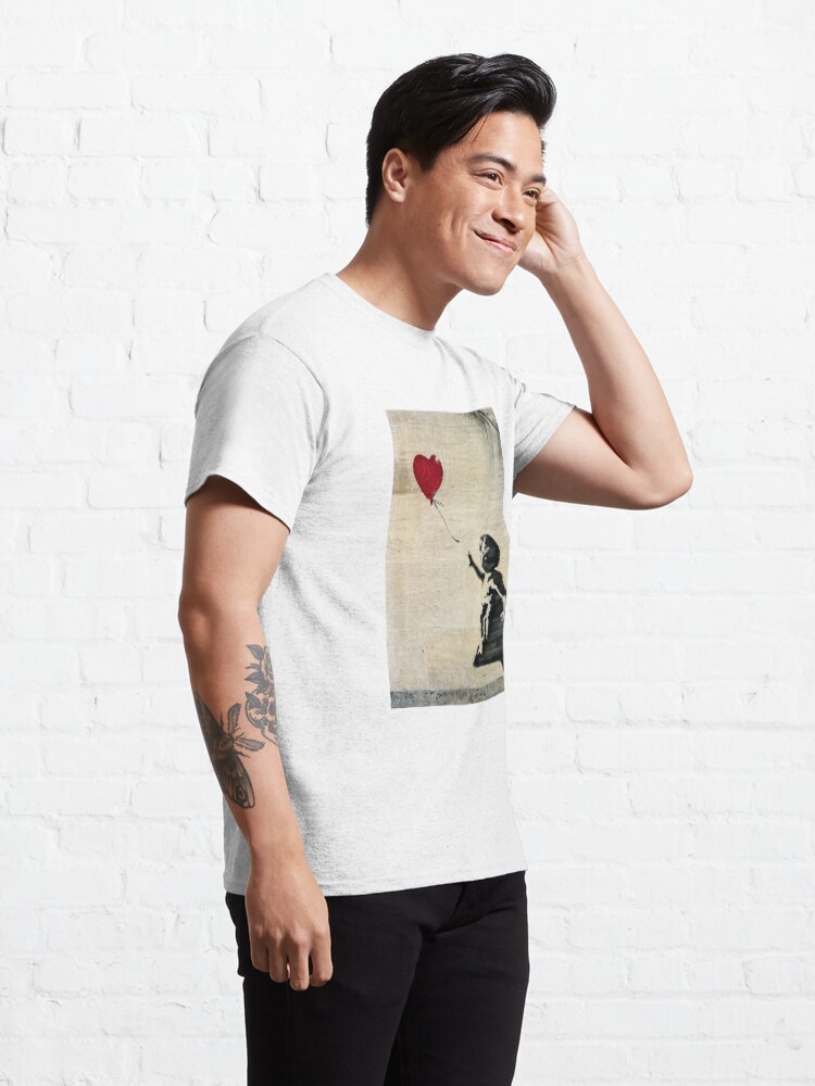 Alternate view of Banksy's Girl with a Red Balloon III Classic T-Shirt