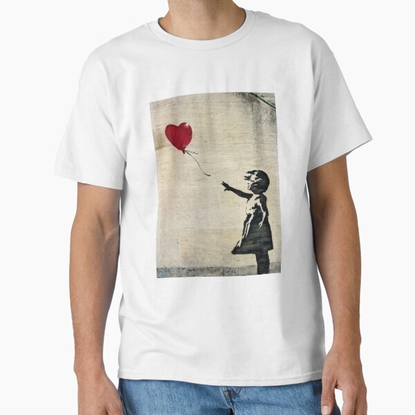 Vista previa del artículo con la obra «La chica de Banksy con un globo rojo III», diseñado y vendido por zuluspice.