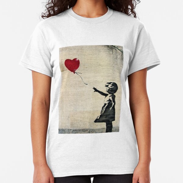 Banksy's Girl with a Red Balloon III Classic T-Shirt