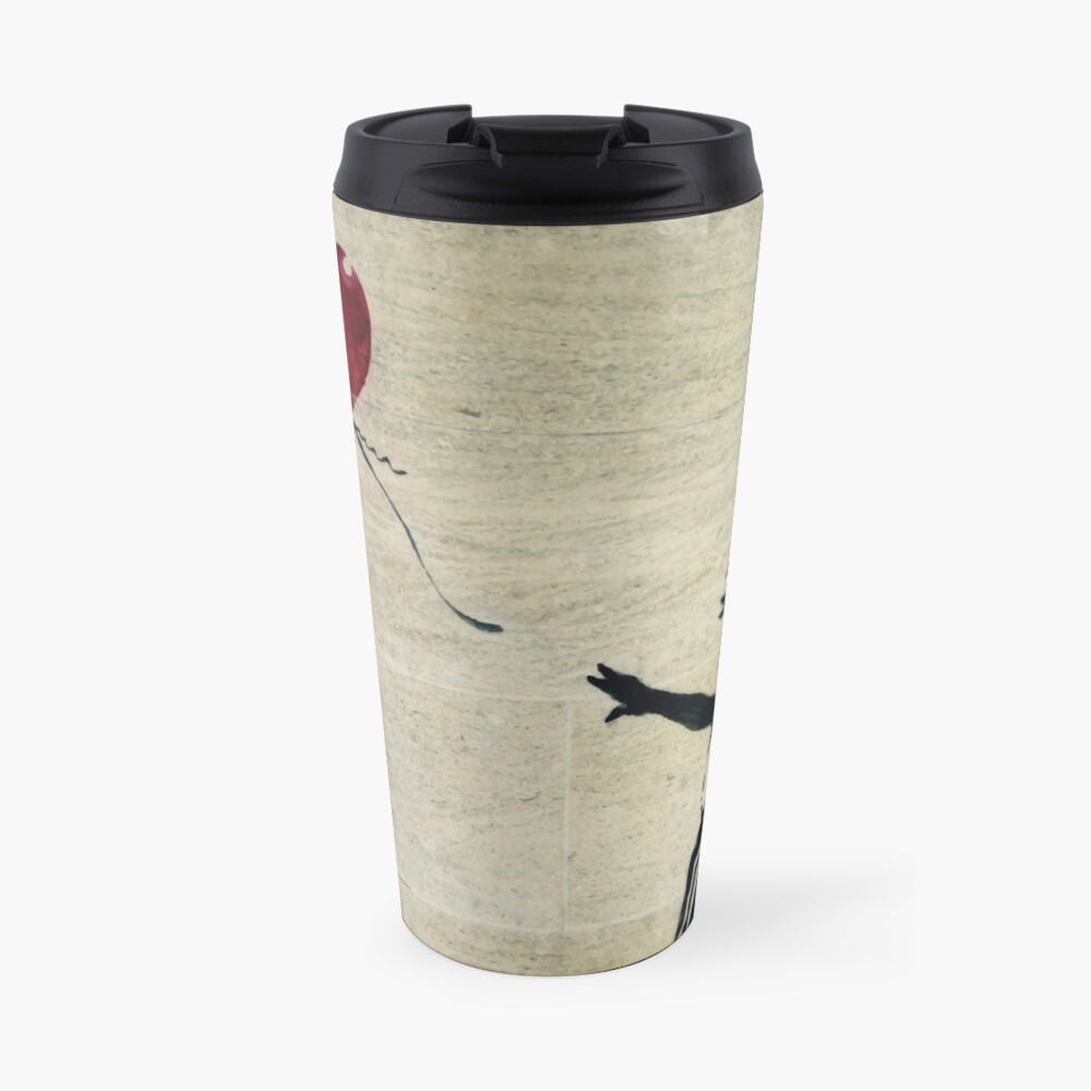 Banksy's Girl with a Red Balloon III Travel Mug