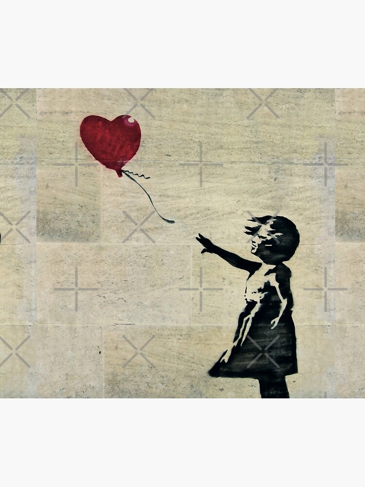 Banksy's Girl with a Red Balloon III by zuluspice