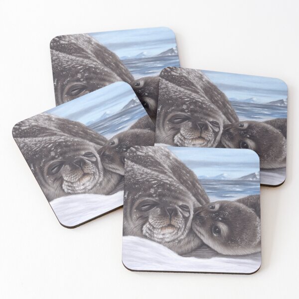 Item preview, Portrait of a seal and cub designed and sold by Richard Macwee.
