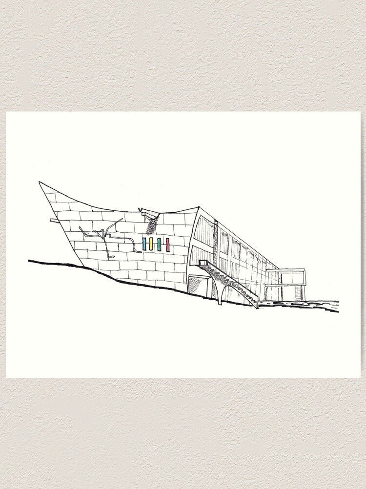 Le Corbusier maison de la culture Sketch