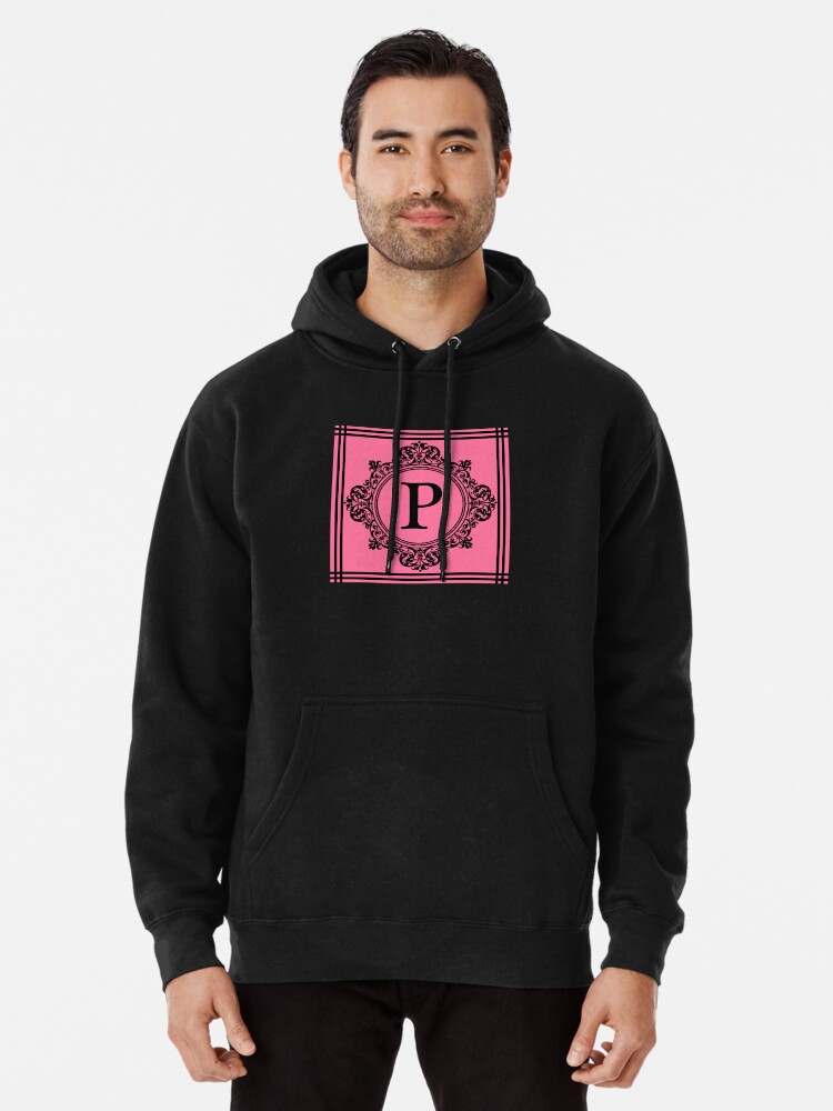 hot pink and black hoodie