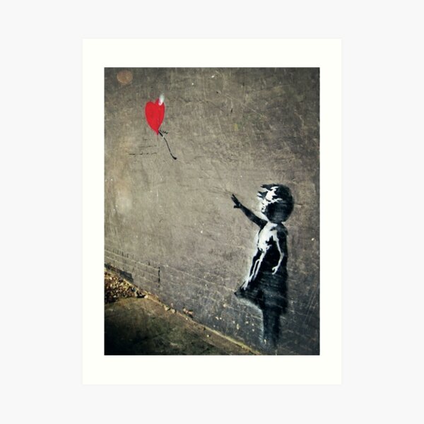 Artist Balloon Girl Banksy Art print Maid Policeman Soldier Tesco Artist 
