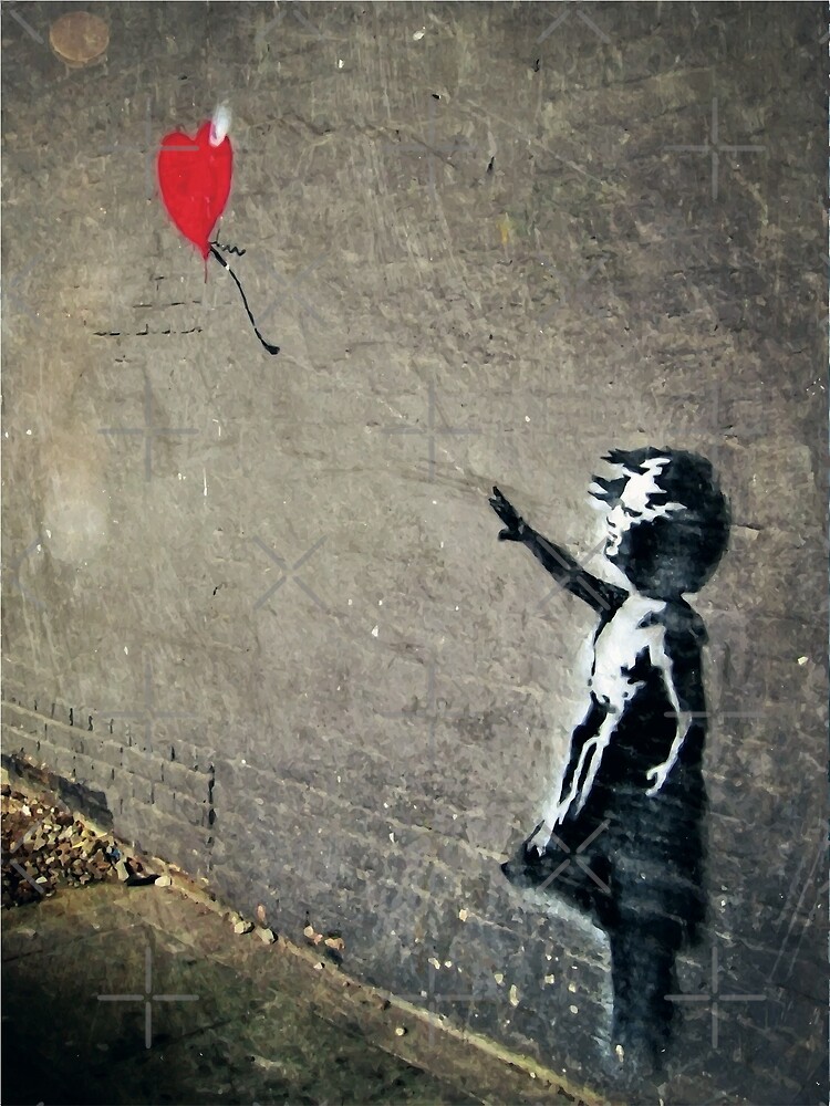 Banksy's Girl with a Red Balloon II | Poster