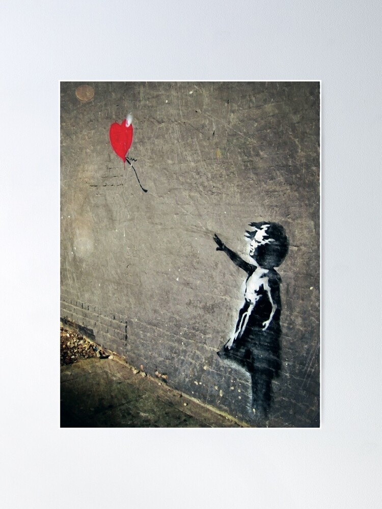 Amazon.com: Banksy Girl With The Red Balloon Wall Decal