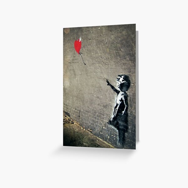 Item preview, Banksy's Girl with a Red Balloon II designed and sold by zuluspice.