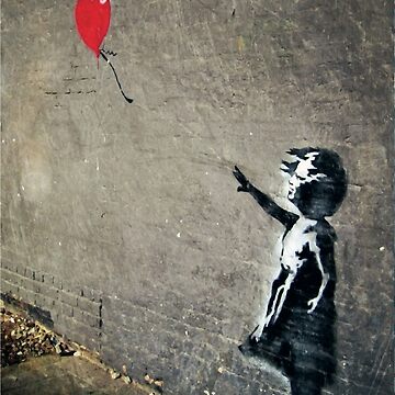 Banksy Balloon Girl Banksy Red Balloon Girl Wall Art Black