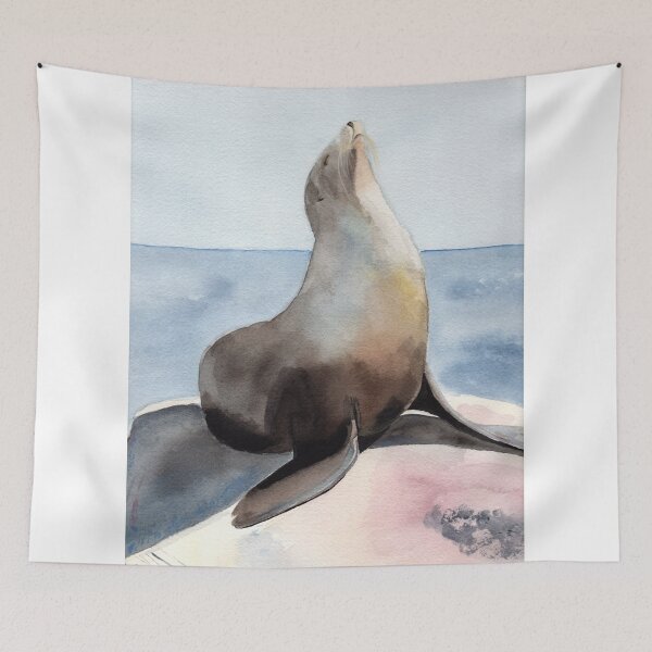 Item preview, Sealion Watercolor designed and sold by Sandra Connelly.