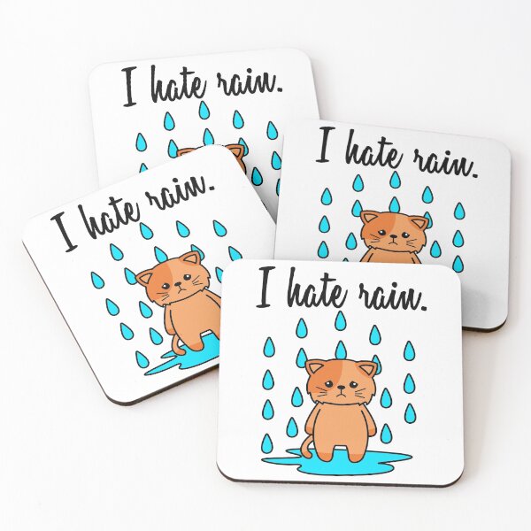 Item preview, I hate rain. cat designed and sold by nmdesigns1.