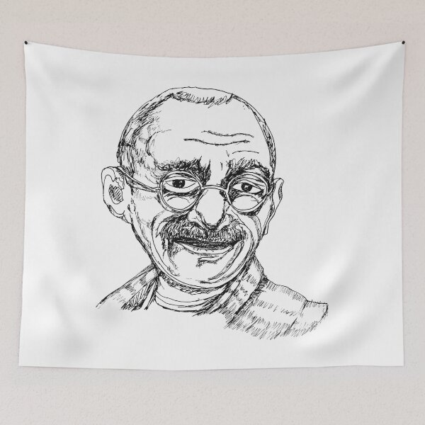 Item preview, India's Father of Nation mohan das koram chand gandhi's portrait  illustration designed and sold by KARTICK DUTTA.
