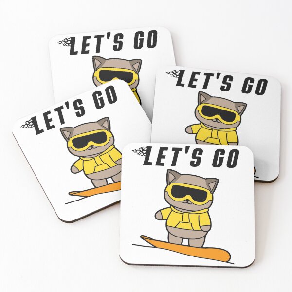 Item preview, Let's go snowboarding cat designed and sold by nmdesigns1.