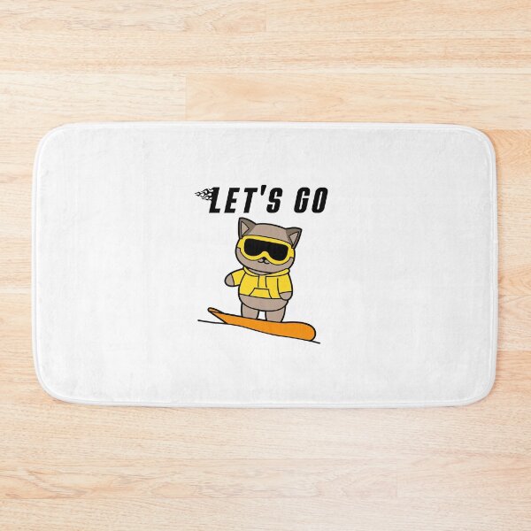 Item preview, Let's go snowboarding cat designed and sold by nmdesigns1.