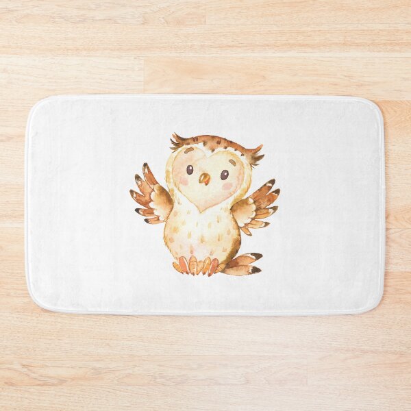 Item preview, Little owl says hello and welcome watercolour designed and sold by Latch Farm  Studios.