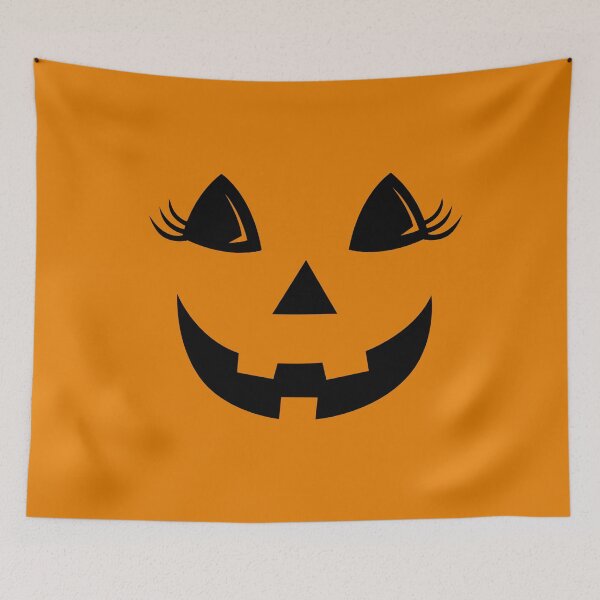 Item preview, Jackolantern pumpkin girl face designed and sold by Dream Imagine Create ..