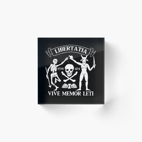 Pirate : Vive Memor Leti Acrylic Block