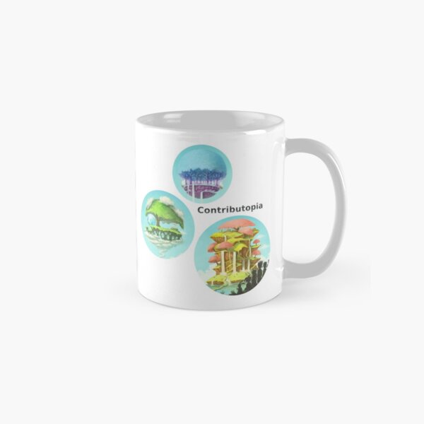 Contributopia (with title and planets in bubbles) Classic Mug