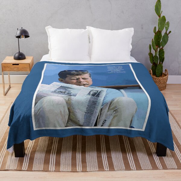 Item preview, Painting John F. Kennedy and quotation designed and sold by aapshop.