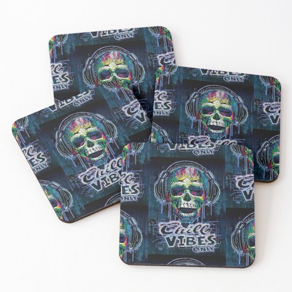Item preview, Chill Vibes Only Dripping Skull designed and sold by MudgeStudios.