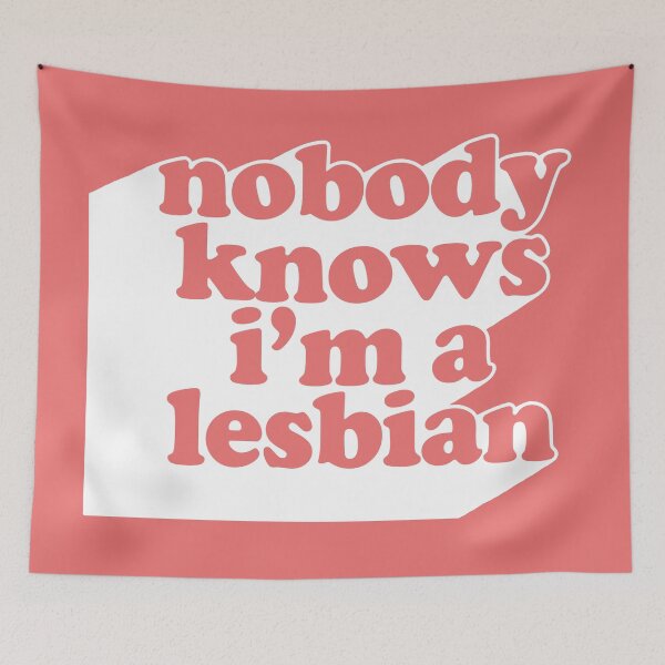 Item preview, #2 Design / Nobody Knows I'm A Lesbian designed and sold by AestheticNow.
