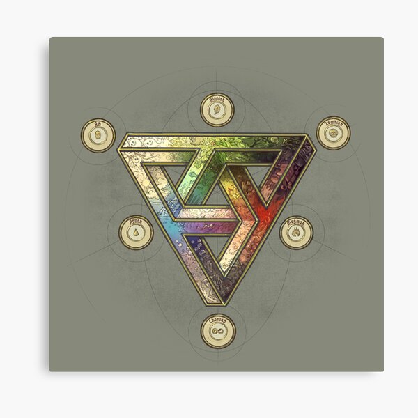 The Impossible Triangle (magic system) - Pepper&Carrot offficial Canvas Print