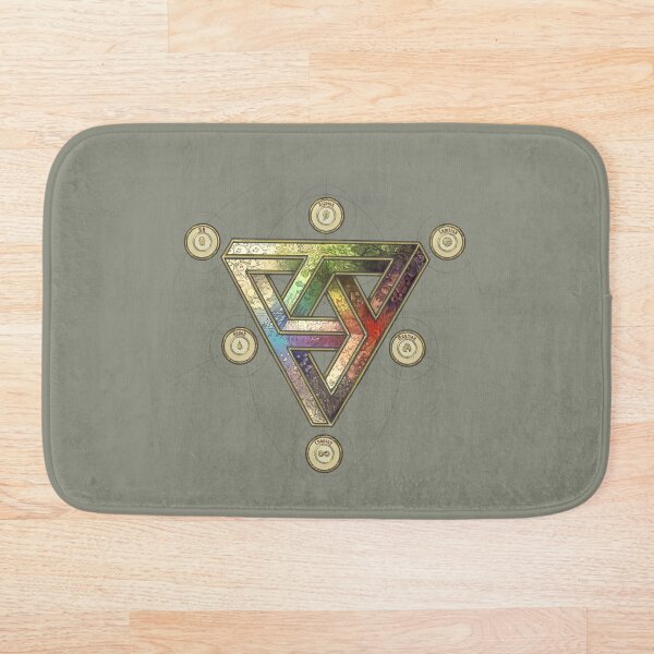 The Impossible Triangle (magic system) - Pepper&Carrot offficial Bath Mat