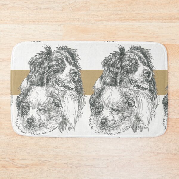 Item preview, Australian Shepherd Father & Son designed and sold by BarbBarcikKeith.