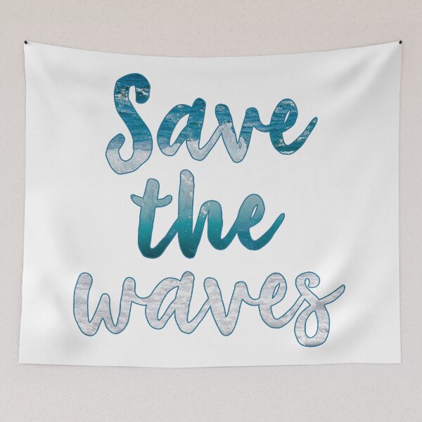 Item preview, Save the waves watercolor designed and sold by untagged-shop.