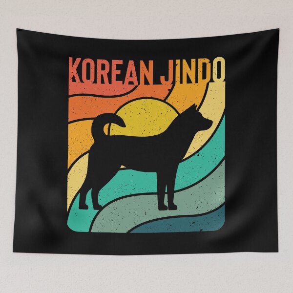 Artikelvorschau, Korean Jindo Dog Vintage Gift Pet Lover entworfen und verkauft von rafaeltto.