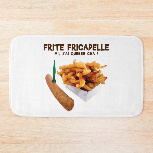 Aperçu de l'œuvre Frite Fricadelle, mi j'ai querre cha ! créée et vendue par humour-chti.
