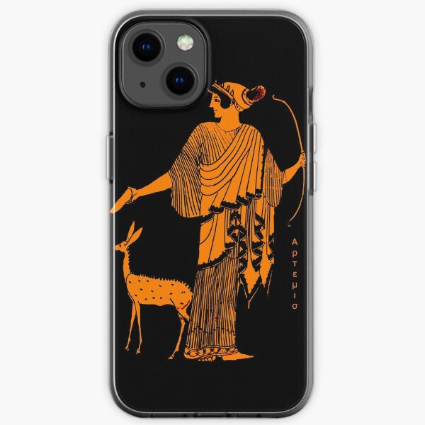 Artemis red figure ancient Greek design iPhone Soft Case