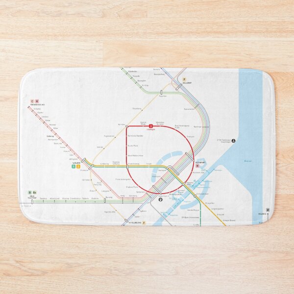 Item preview, Copenhagen Metro Map designed and sold by Jug Cerovic.
