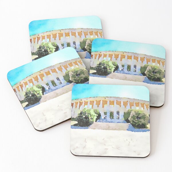 Item preview, Roma EUR: colonnade of the monumental building designed and sold by Giuseppe Cocco.