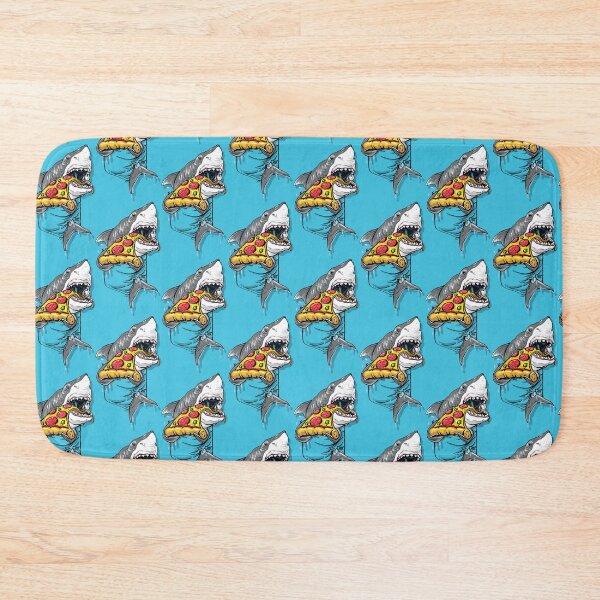 Item preview, Great White Pocket Shark Loves Pizza designed and sold by MudgeStudios.