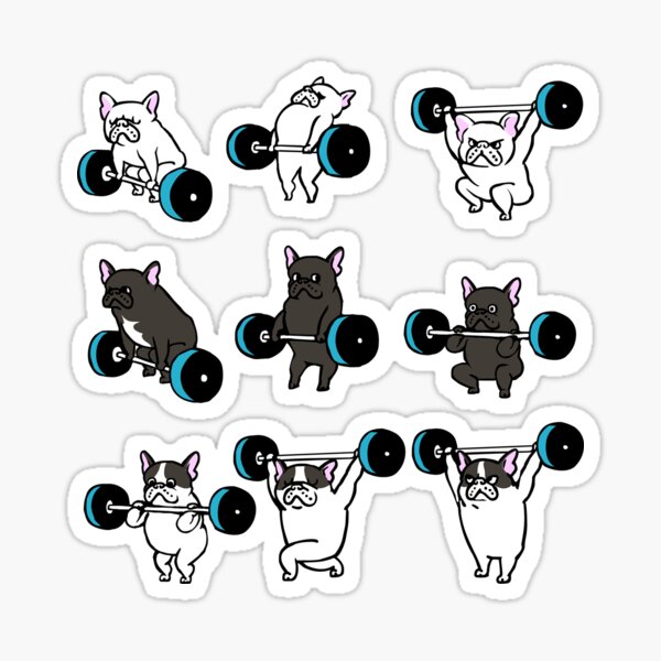 OLYMPIC LIFTING FRENCHIE Sticker